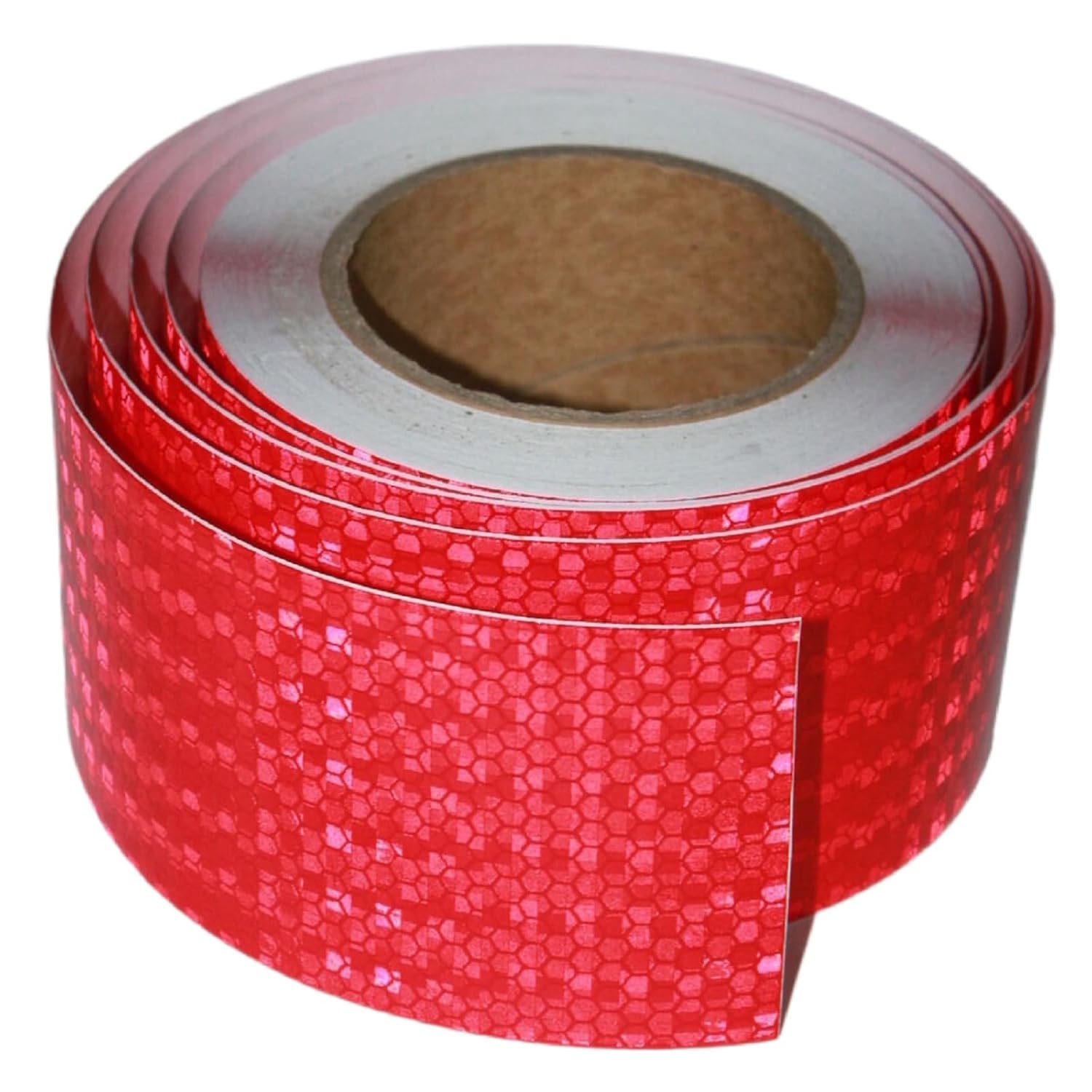 Reflective Tape Red 3 inch, Outdoor Waterproof High Visibility Warning Industrial Marking Tape, Safety Stickers (68 feet)