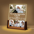 Personalized Couple Birthday Gifts For Girlfriend Boyfriend Him Her, Custom Acrylic Plaque Light Up Picture Frame With Photo Name, Customized Anniversary Christmas Gifts For Women Men Husband Wife