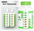 Pill Reminder for Easy Tracking Without Refills, Reusable Pill Tracker for Vairous Bottles, Arthritis-Friendly & Anti-Slide Medication Tracker, Compact Medicine Reminder for Pet Meds, Green, 2-Pack