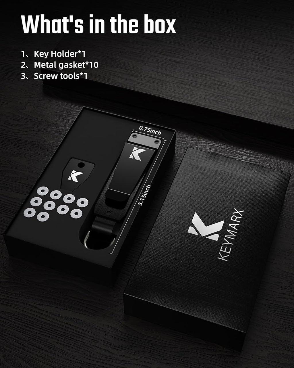 Key Organizer for Men Compact Key Holder Minimalist Key Case Metal Key Chain Key Holder for Keychain Secures 2-5 Keys