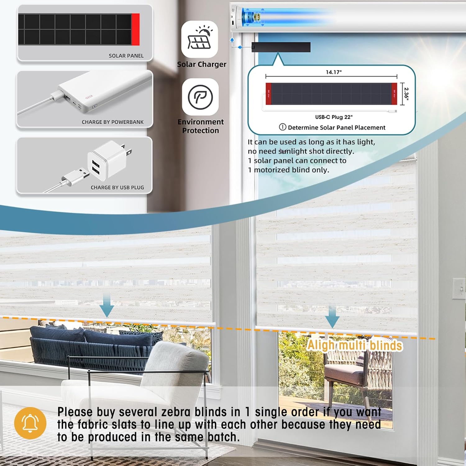 SmartWings Motorized Zebra Shades with Valance Work with Alexa Thread Homekit Z-Wave Google Home, 85% Blackout Light Filtering Day Night Sheer Blinds Remote Control, Customized 16"-110"W, Linen White