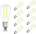 Edison Bulbs E26 Medium Base 2700K Soft White, 750LM ST58 Vintage LED Filament Bulb Clear Glass, Equivalent 75W Dimmable Lights Bulb 90+ CRI for Chandeliers, Pendants, Wall Sconces, 9 Pack