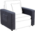 LEVNARY Modular Sofa Armrest Set of 2 with Side Storage Pockets, Faux Rabbit Fur Upholstered Arm Panels, Compatible with Modular Recliner System (Gray)