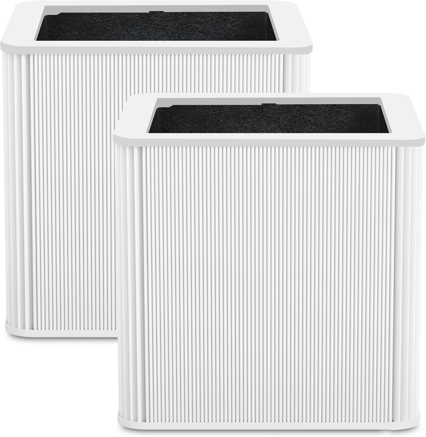 2 Pack 211+ Replacement Filter Compatible with Blue Pure 211+ and 211+ Auto Air Purifier, 2-Stage Filtration System of H13 True Filter & Activated Carbon Filter