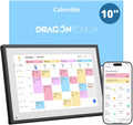 Dragon Touch 10.1 inch Digital Calendar Chore Chart – Interactive Touchscreen, Smart Family Planner, Hearth Display Desk Digital Calendar Seamless Scheduling Black
