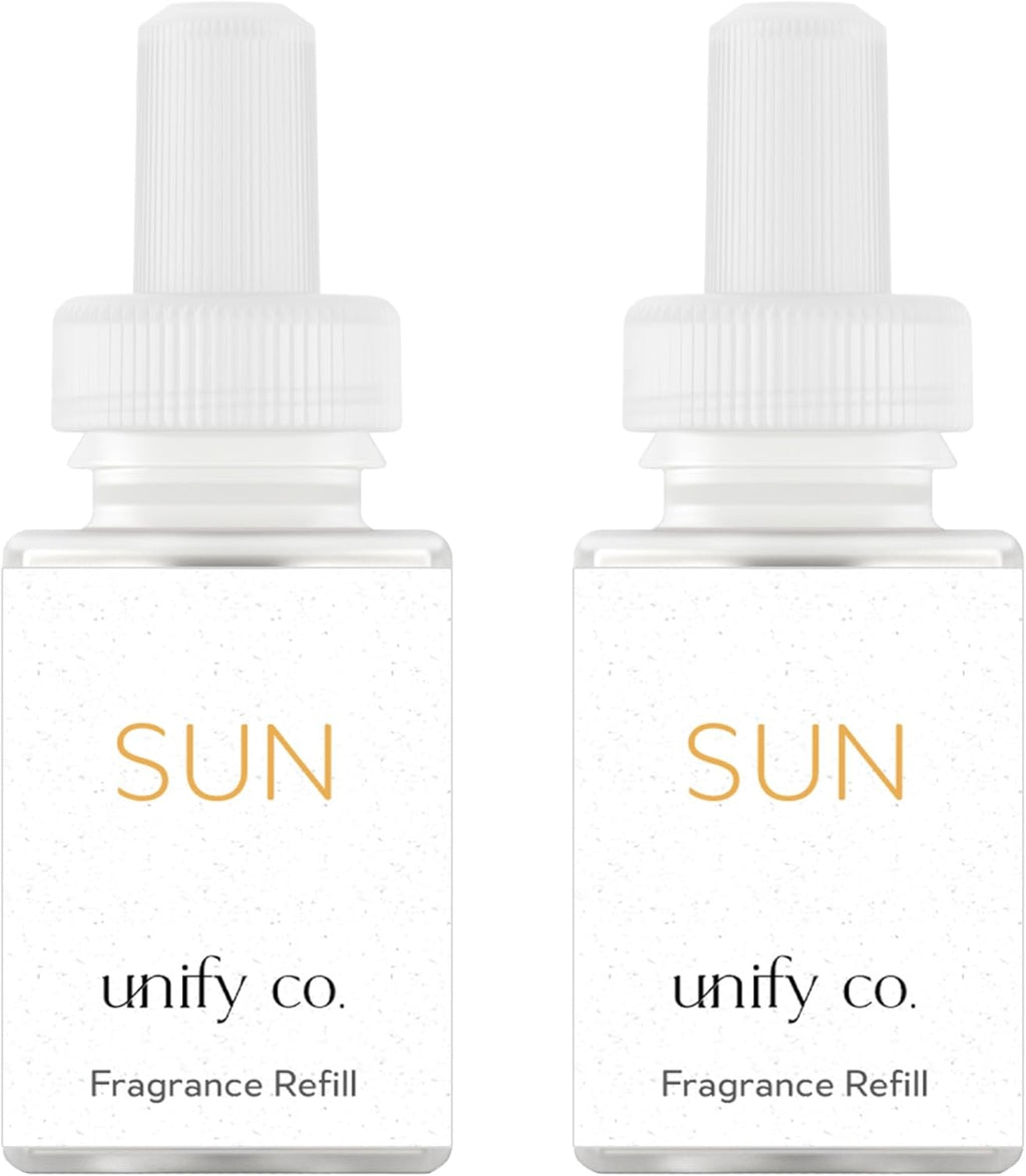 Pura & Unify Co. Home Scent Refill - Smart Home Air Diffuser - Up to 120-Hours of Luxury Fragrance per Refill - Spring & Summer Fragrance - 2 Pack, Sun