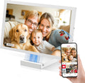 NGTeco WiFi Digital Picture Frame with 64GB Storage, 10.1" HD Touch Screen Digital Photo Frame, 5000mAh Battery, Share Photos/Videos Instantly via Frameo App
