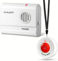 Call Button for Elderly and Caregiver Pager Portable SOS Alert System Alarm for Nurse Call Seniors Patients Emergency Home