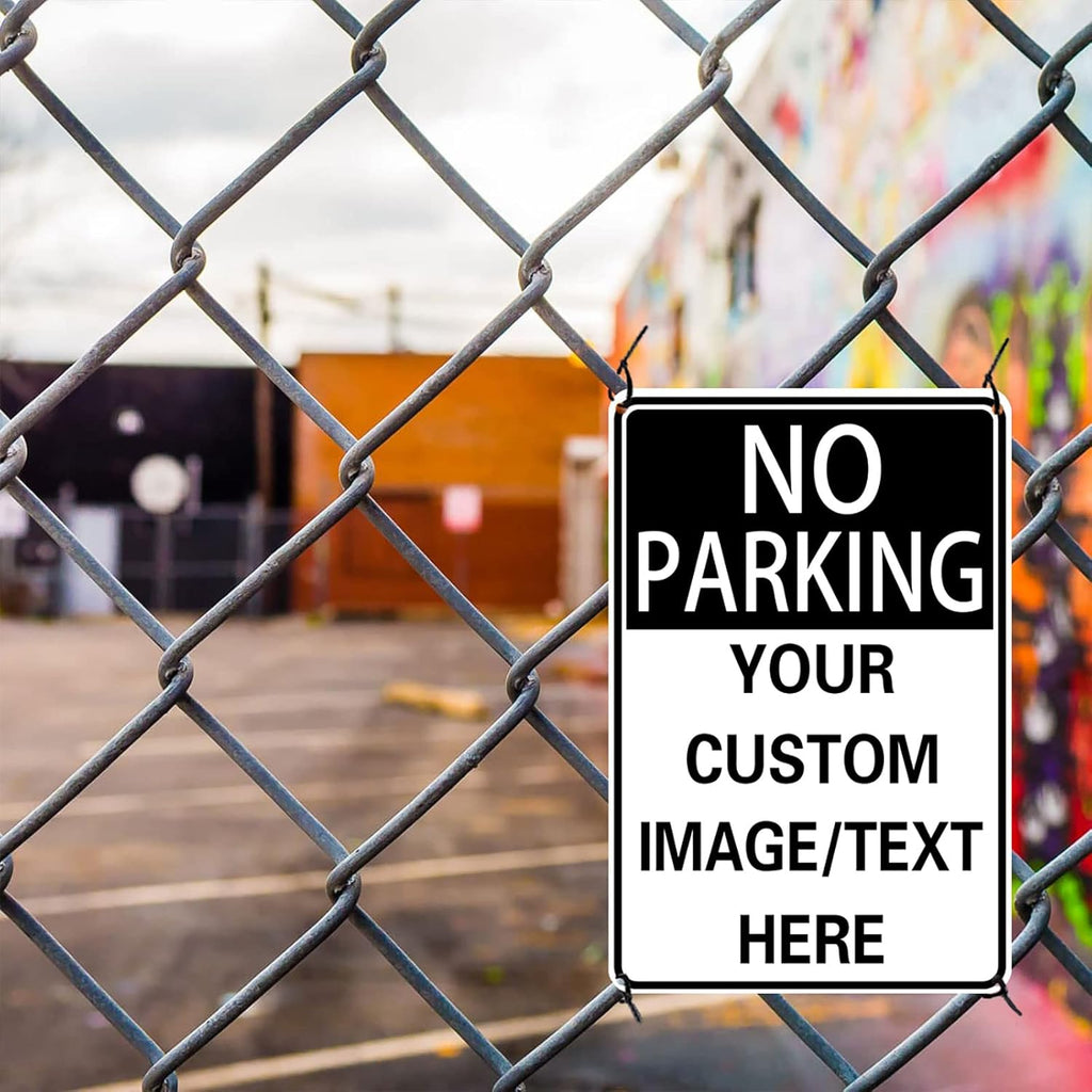 No Parking Signs Custom Parking Sign for Parking Lots Business and Schools Outdoor Use Aluminum Metal Decor 12x17 Inches