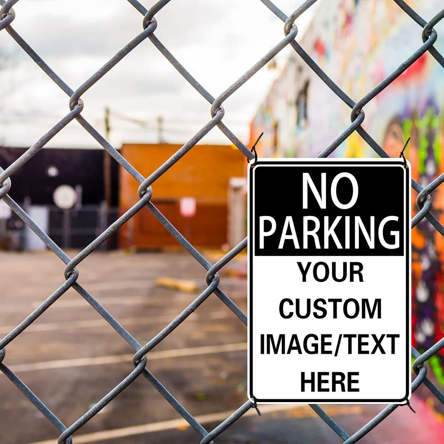 No Parking Signs Custom Parking Sign for Parking Lots Business and Schools Outdoor Use Aluminum Metal Decor 12x17 Inches