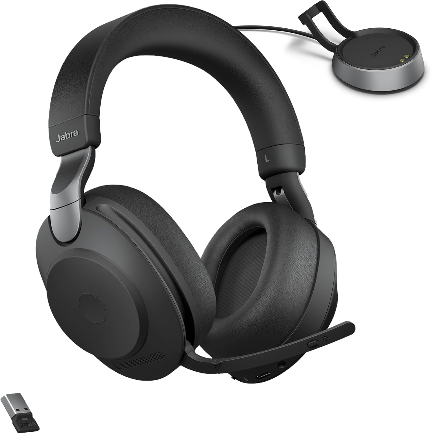 Jabra EVOLVE2 85, LINK380A MS Stereo Stand Black