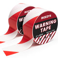 Industrial Red & White Caution Tape 2-Pack | 2in x 108ft Floor Marking Tape | Waterproof & Forklift-Proof | Long-Lasting for Warehouse, Factory, Parking