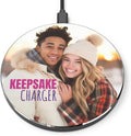 Keepsake Wireless Charging Pad, Custom Photo & Logo Design, Personalized 15W Phone Charger for Christmas or Any Occasion Gift