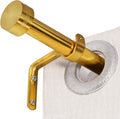 Gold Curtain Rod for Windows 18 to 144 Inches, 1 Inch Adjustable Drapery Pole, Heavy Duty Outdoor/Indoor Modern Curtain Rods, Easy Installation(Warm Gold 18"-144")