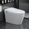 Smart Toilet with Bidet Built In, One Piece Toilet with Auto Open & Close Lid and Dual Flush, Heated Seat, Remote Control, Modern Electric Toilet with Water Tank, Foam Shield, Warm Dryer, 1.28GPF