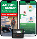 Tracki GPS Tracker for Vehicles – Real-Time 4G LTE Assets & Car Tracking Device with App, Magnetic Mount, Compact Design, Worldwide Coverage – iOS & Android (Subscription Required)