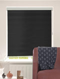 Shadesu Custom Size Zebra Blinds for Windows, 43" W x 72 H, Black, Dual Layer Free-Stop Zebra Shades, Light Control for Day and Night, Sheer Blinds for Indoor Windows, Bedroom, Kitchen
