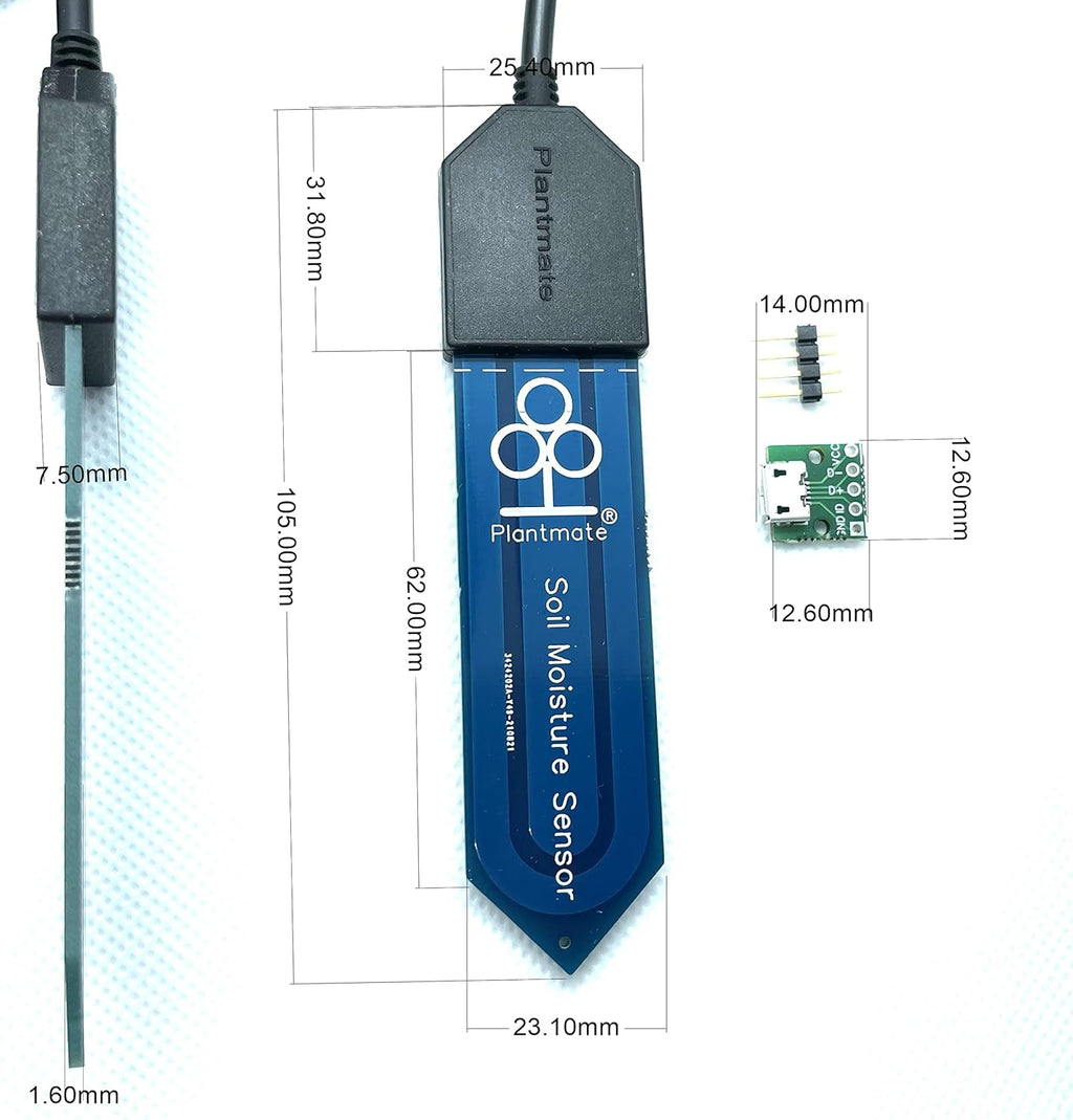 Capacitive Soil Moisture Sensor 3.3V Compatible with Arduino (2-PAC)