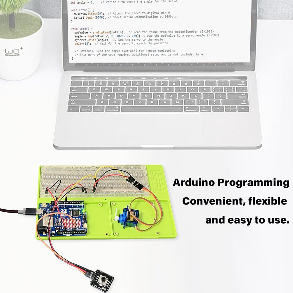 GeeekPi Starter Kit for Arduino UNO R4 WiFi, UNO R4 WiFi Board with Tutorial for Programming & 78PCS Components for Beginners & Engineers