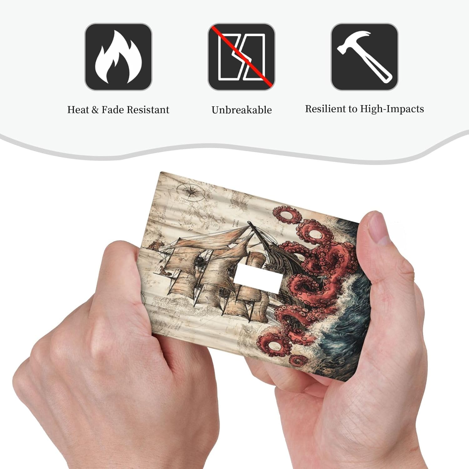 Decorative Light Switch Cover Vintage Octopus Ocean Sailboat Bizarre Adventure 1 Gang Single Toggle Decorator Outlet Wall Plate Device Electrical Faceplate Switchplates for Bathroom Kids room Decor