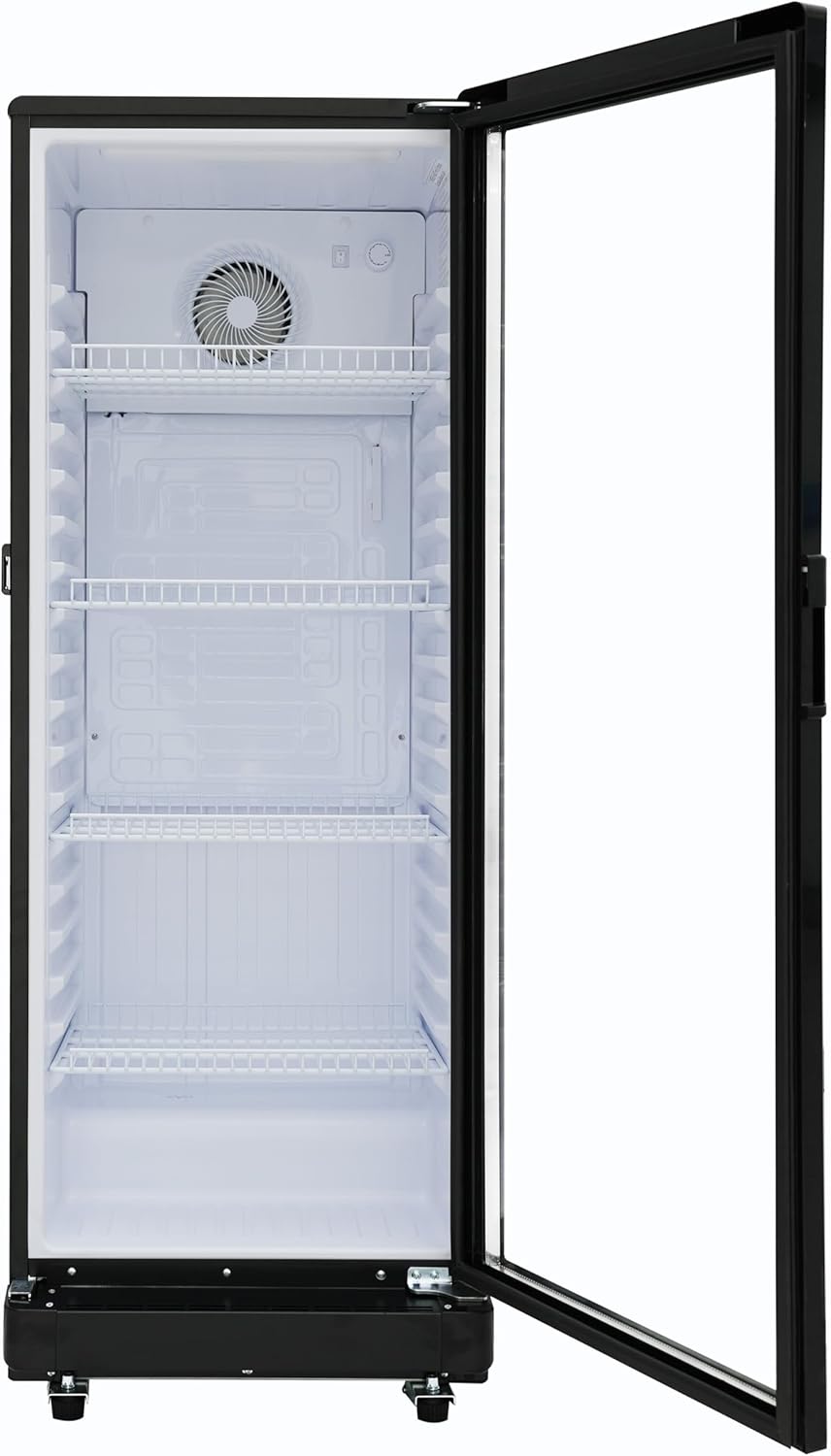 PremiumLevella Glass Door Display Refrigerator 7.1 cu ft Commercial Beverage Cooler Merchandiser