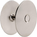 Door Knob Cover, 2-5/8" Diameter Solid Steel Deadbolt Cover Plate, Hole Filler Plate for Door Handle (1, Satin Nickel)