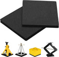OULEME RV Leveling Block Flex Pads, 8.5” Rubber Jack Pads, Anti-Vibration & Anti-Slip Mats, for Camper Travel Trailer Jacks & Stands & Stabilizers on Uneven Surfaces, 2-Pack