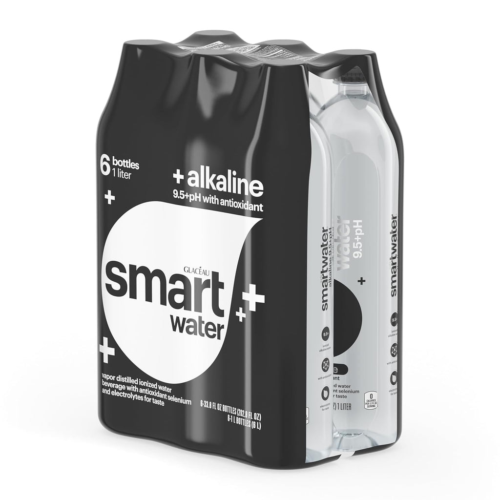 Smartwater alkaline with antioxidant 1L 6pk
