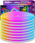 AILBTON 200Ft Neon Rope Lights,Flexible Led Rope Lights Control with App/Remote,Multiple Modes Music Sync Gaming RGB Led Neon Lights for Bedroom Outdoor