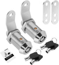 2 Pack Cabinet Lock with Keys, 1" RV Storage Locks Keyed Alike, RV Locks for Storage Door, Camper Toolbox RV Cam Locks with Manual(2Pack, 1 Inch)