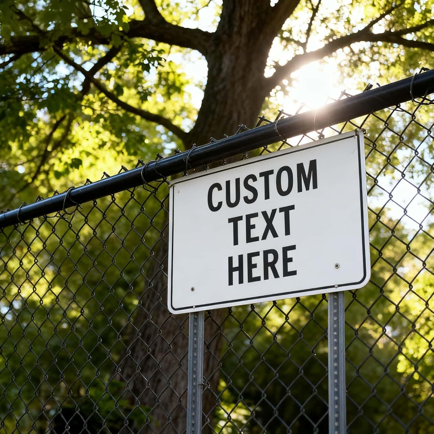 Custom Metal Signs for Business Outdoor, 30x24 Inches Reflective Option, Single/Double-Sided, Personalized Aluminum Signs, Rust-Free