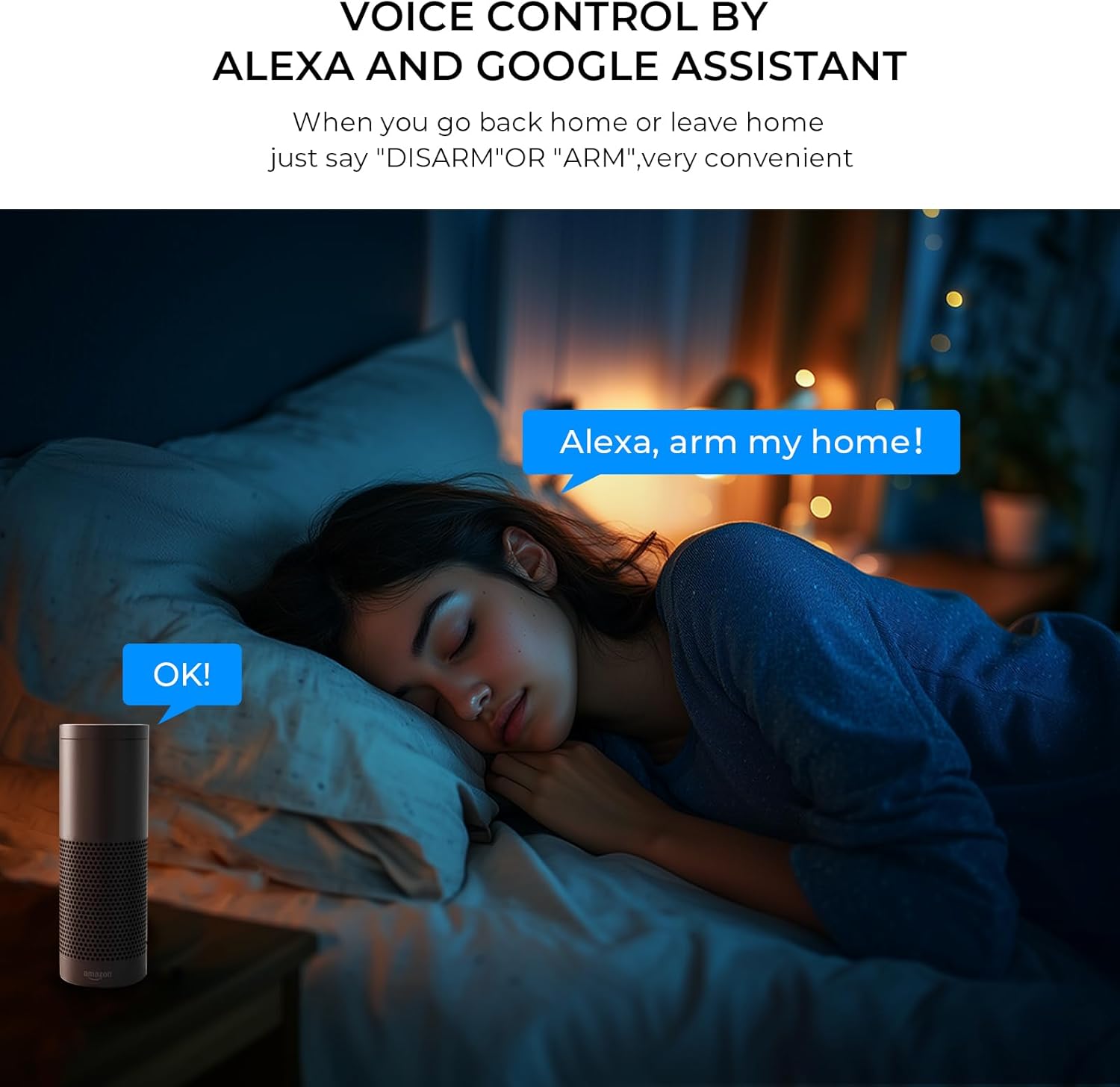 PGST Wireless Alarm System,Smart Home Security Systems with Phone App Alerts,20 Piece Door Alarm Kits with Door/Motion Sensors,SOS Button,Work with Alexa for Villa,Apartment,The Elder and Kids Safety