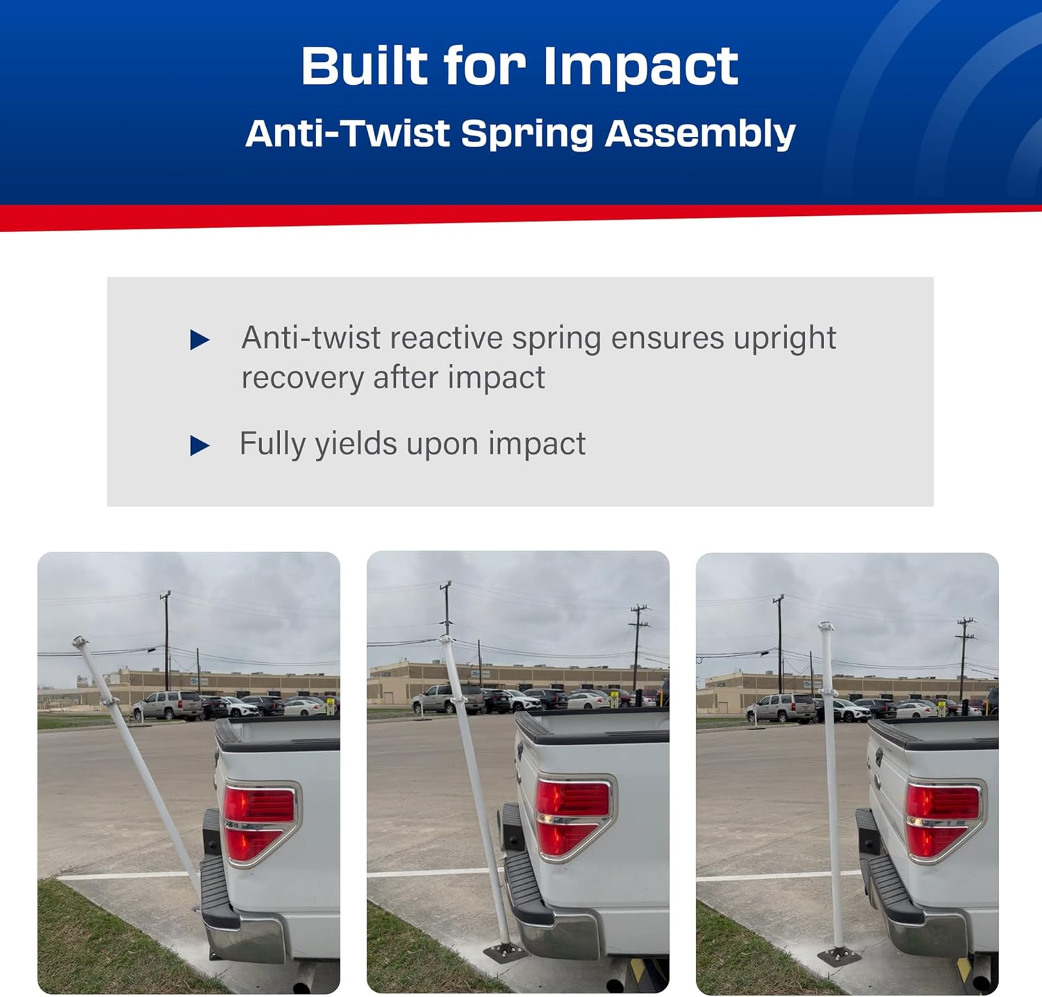 Impact Recovery - Sta-Rite Flexible Sign Post - Sign Holder for Handicap Parking Signs - Made in the USA - 78”
