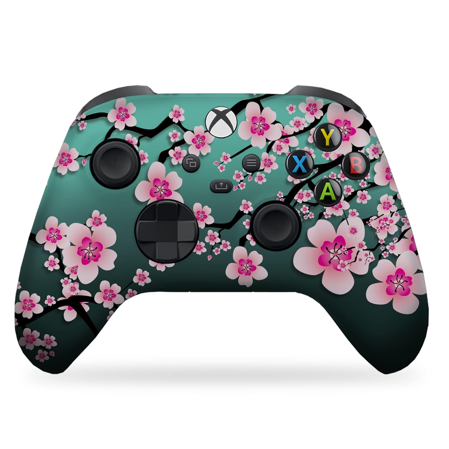 DreamController Cherry Blossom Custom X-box Controller Wireless compatible with X-box One/Series X/S Proudly Customized in USA with Permanent HYDRO-DIP Printing (NOT JUST A SKIN)