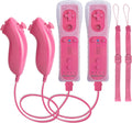 Motion Plus Wii Controllers 2Packs with Nunchucks, Wii Remote Controllers Compatible for wii and Wii U with Built in Motion Plus