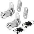 Cam Lock RV Storage Locks Keyed Alike,1-1/8" Fits on 7/8" Max Door Thickness, RV Locks for Compartment Door, Camper, Trailer, Cabinet Locks with Keys(1-1/8 Inch 2Pack)