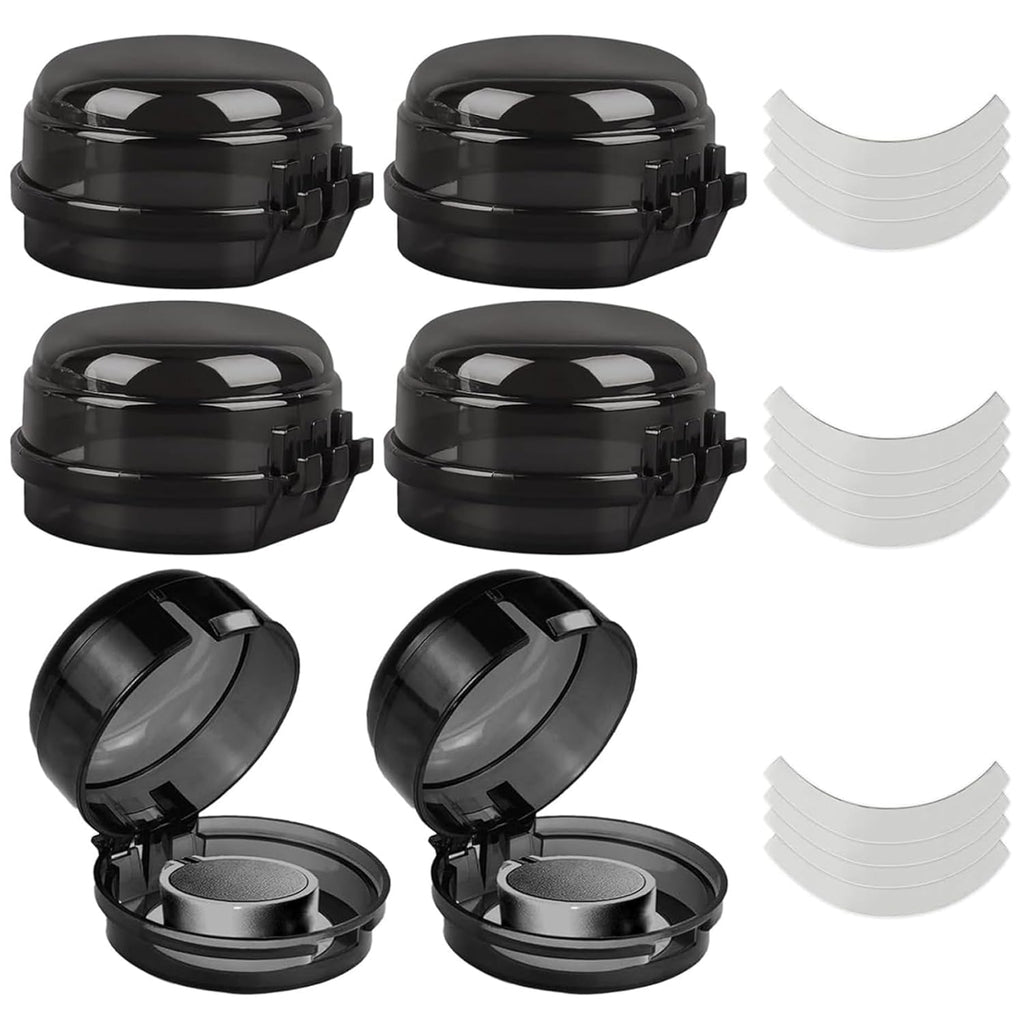 Stove Knob Safety Covers, 6PCS Gas Stove Knob Locks, Heat-Resistant Covers, Easy to Install Oven for Child Safety