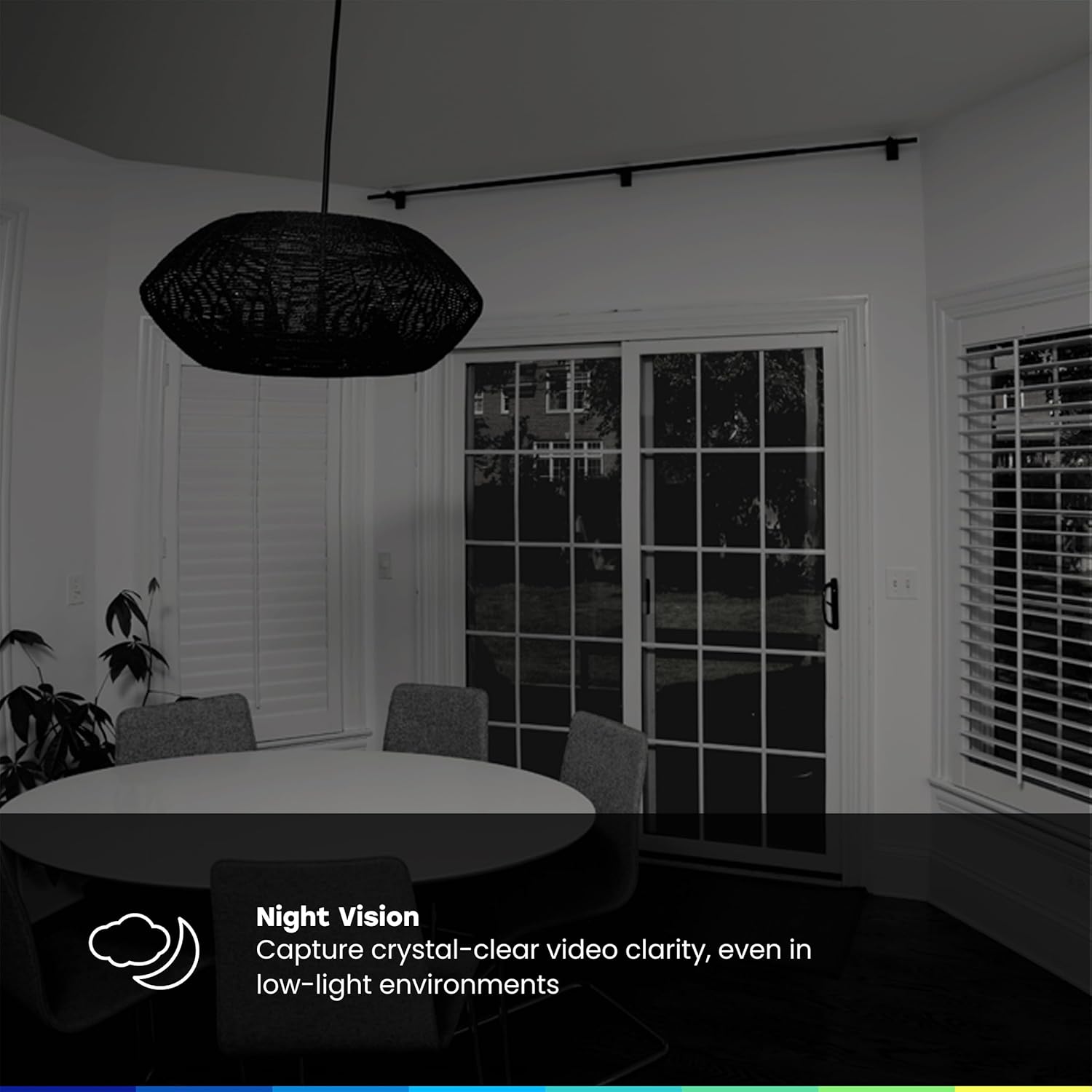myQ Indoor Plug-in Security Camera Gen 2 – 2K Smart Wi-Fi Camera with Night Vision, Baby and Pet Monitor, Motion Detection and Alerts, 2-Way Audio & App Control