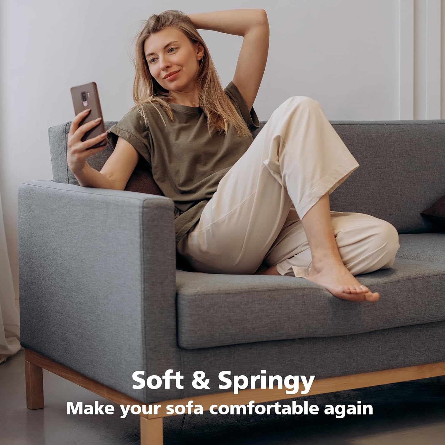 Couch Cushions Support for Sagging Seat -20"X 20"Curved Foam Sofa Cushion Support Board,Grey Couch Supporterfor Under The Cushions,Set of 3