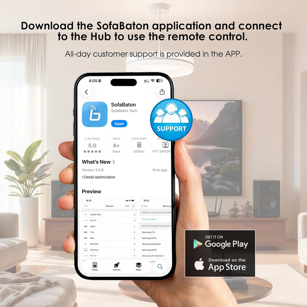 SofaBaton X2 Universal Remote Control with Hub & Charging Dock, Touchscreen, All-in-One Smart Remote with Customize Activities