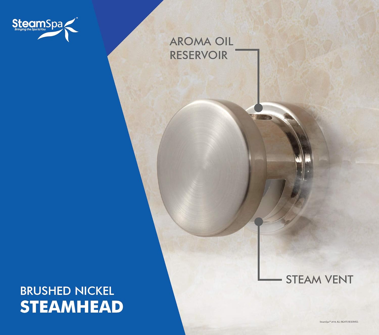 SteamSpa 9kW Steam Sauna Generator Executive Bundle 240V Steam Generator with Touch Pad, Steamheads, Pressure Relief Valve, Built-in Auto Drain, LED Light, Filter and Quick Install Kit EXT900BN-A