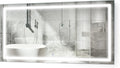 Krugg | Large 54 Inch X 24 Inch LED Bathroom Mirror | Lighted Vanity Mirror Includes Dimmer & Defogger | Wall Mount Vertical or Horizontal Installation