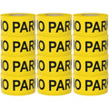 Caution No Parking Tape 12 Pack 3 inch X 1000 feet • Bright Yellow with a Bold Black Print for High Visibility • 3 in. Wide for Maximum Readability • Tear Resistant