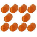 Non Fading Orange Reflective Stickers 2-inch Diameter Round Reflector, Outdoor Waterproof High Visibility Warning Adhesive Tape (100 Pcs)