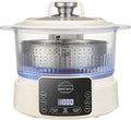 Low Carb Rice Cooker,5L Multifunction Smart Rice Cooker - 4H Keep Warm,Digital Display,Timer & Reservation Function,Suitable for Cooking,Simmering,Stewing,and Steaming(5L,Beige)
