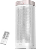 DREO Space Heaters for Indoor Use, Fast Heating Portable Heaters with Remote, Large PTC Ceramic Electric for Bedroom, 12H Timer, 70° Oscillation, Overheat Protection, 1500W Safety Heat for Home Office