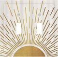 Decorative Light Switch Cover Plate Boho Mid Century Gold Sun Sunbeams 2 Gang Outlet Covers Double Toggle Wall Plates for Electrical Outlets Switch Plate Covers Faceplate for Bedroom Decor