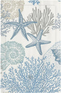 Decorative Light Switch Plate Covers Blue Starfish Coral Seaweed 1 Gang No Device Single Blank Outlet Covers Wall Plate Light Switch Cover Plate for Bathroom Bedroom Decor