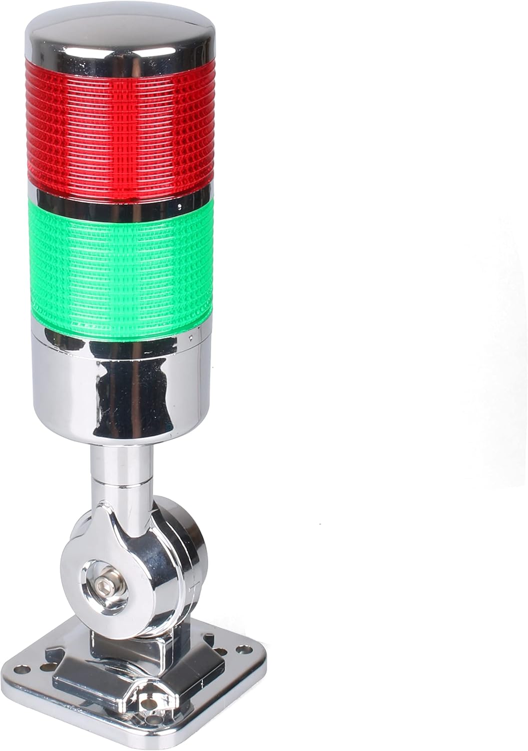12-24V LED Stack Tower Lights, Industrial Warning Lights, Andon Lights, Column Signal Tower Indicator Lamp Beacon, Continuous/Flashing Light Switchable, 2 Layer (Without Buzzer)