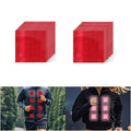 Non Fading Red Reflective Stickers 2 inch X 2 inch, Outdoor Waterproof High Visibility Warning Safety Adhesive Reflector Tape (20 Pcs)